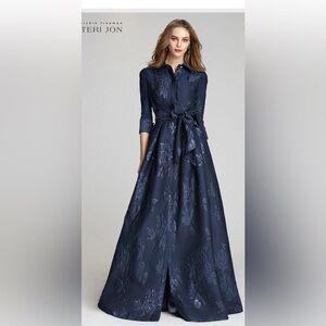 Teri Jon dress size 16 Navy